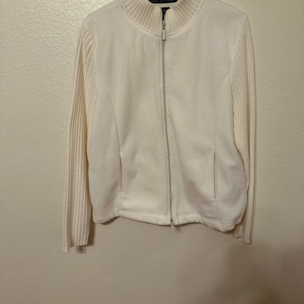 Elegant Cream Teddy Jacket